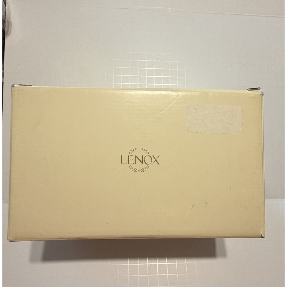 1990'S LENOX Jewels Collection Santa W/Teddy Bear 24K Gold Trim Original Box - Picture 6 of 6